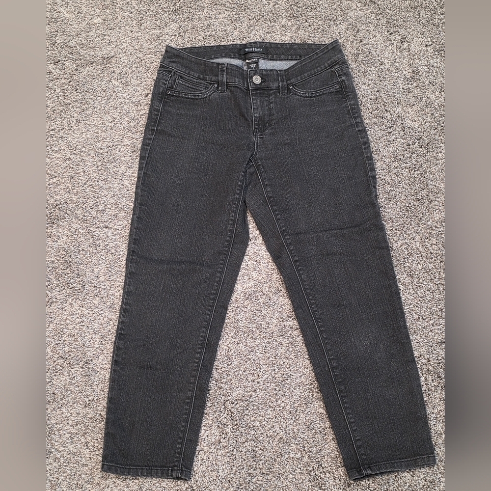 White House Black Market Contour Skinny Crop Jeans Size 2 - Picture 3 of 6